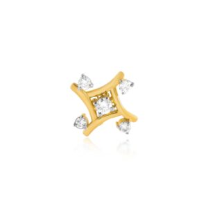 Alternative view of Delicate Sparkles: Minimalist Diamond Nose Pins You?ll Adore