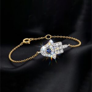 The Perfect Blend of Gold and Diamonds: Stunning Yellow Gold Bracelet