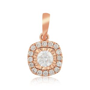 Modern Glamour with a Diamond Square Cut Pendant