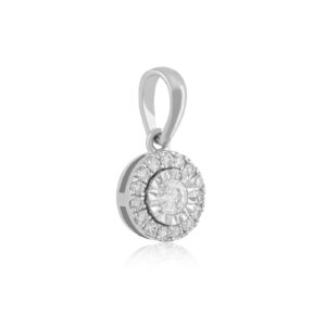 Alternative view of Diamond Round Cut Pendant: Sparkle in Every Angle, Perfection in Every Detail
