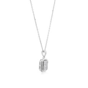Alternative view of Light as Air, Bright as Stars: Daily Wear Diamond Necklace with Delicate Charm