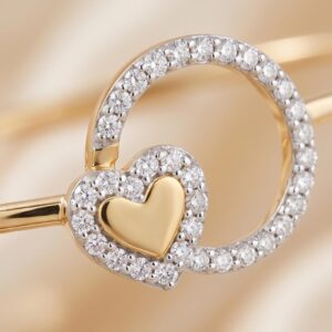 Alternative view of Timeless Sophistication Handcrafted Real Diamond Bangles