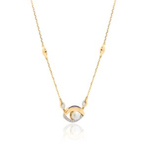 Alternative view of Fashion Meets Tradition: Lightweight Diamond Evil Eye Necklace