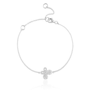 Exquisite Diamond White Gold Bracelet with IDT Certification ? Only at Bafleh Jewellery