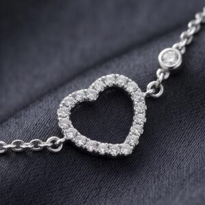 Alternative view of Exclusive Diamond White Gold Bracelet with IDT Certificate Bafleh Jewellery
