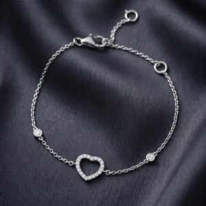 Exclusive Diamond White Gold Bracelet with IDT Certificate Bafleh Jewellery