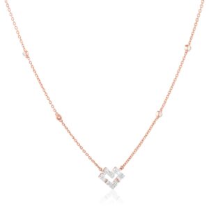 Alternative view of Modern Muse: Lightweight Diamond Necklace for Everyday Chic