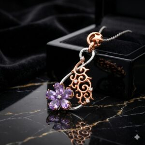 Celebrate Love and Elegance with Lab Grown Diamond Necklace by Bafleh Jewellery