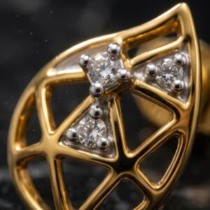 Alternative view of Buy Certified Lab Grown Diamond Earrings from Bafleh Jewellery Modern, Elegant, Sustainable