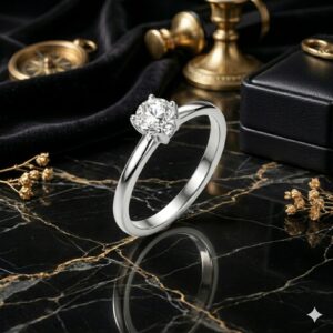 Timeless Sparkle Redefined  Lab Grown Diamond Ring by Bafleh Jewellery for Modern Souls
