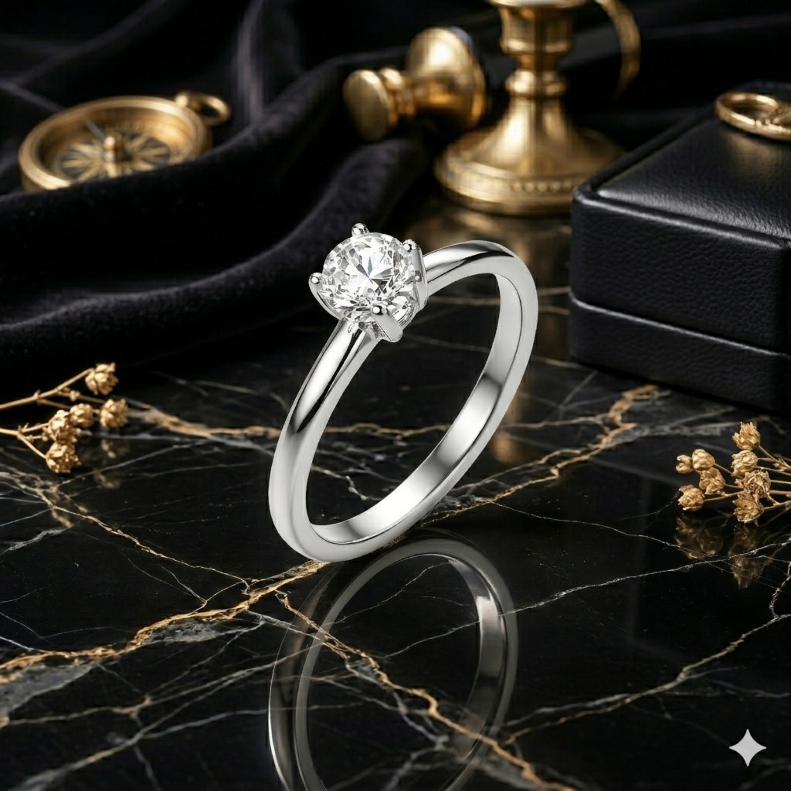 Timeless Sparkle Redefined Lab Grown Diamond Ring by Bafleh Jewellery for Modern Souls