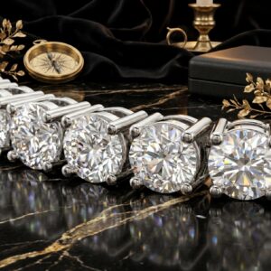 Alternative view of Exquisite Lab Grown Diamond Tennis Bracelet by Bafleh Jewellery  A Timeless Symphony of Brilliance, Modern Elegance