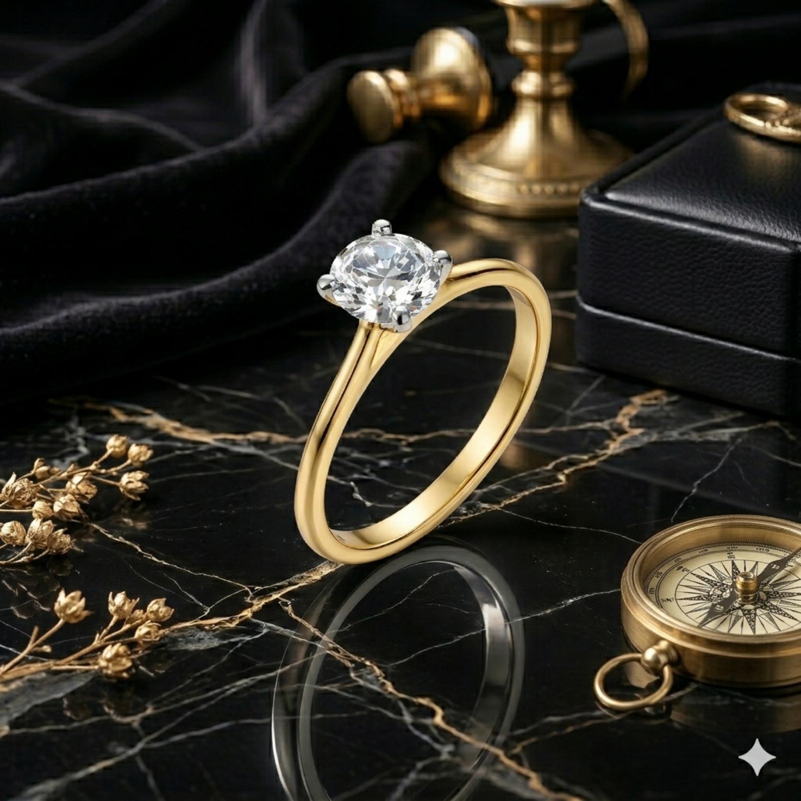 Elegant Lab-Grown Diamond Ring by Bafleh Jewellery A Brilliant Expression of Sustainable Luxury - Image 3
