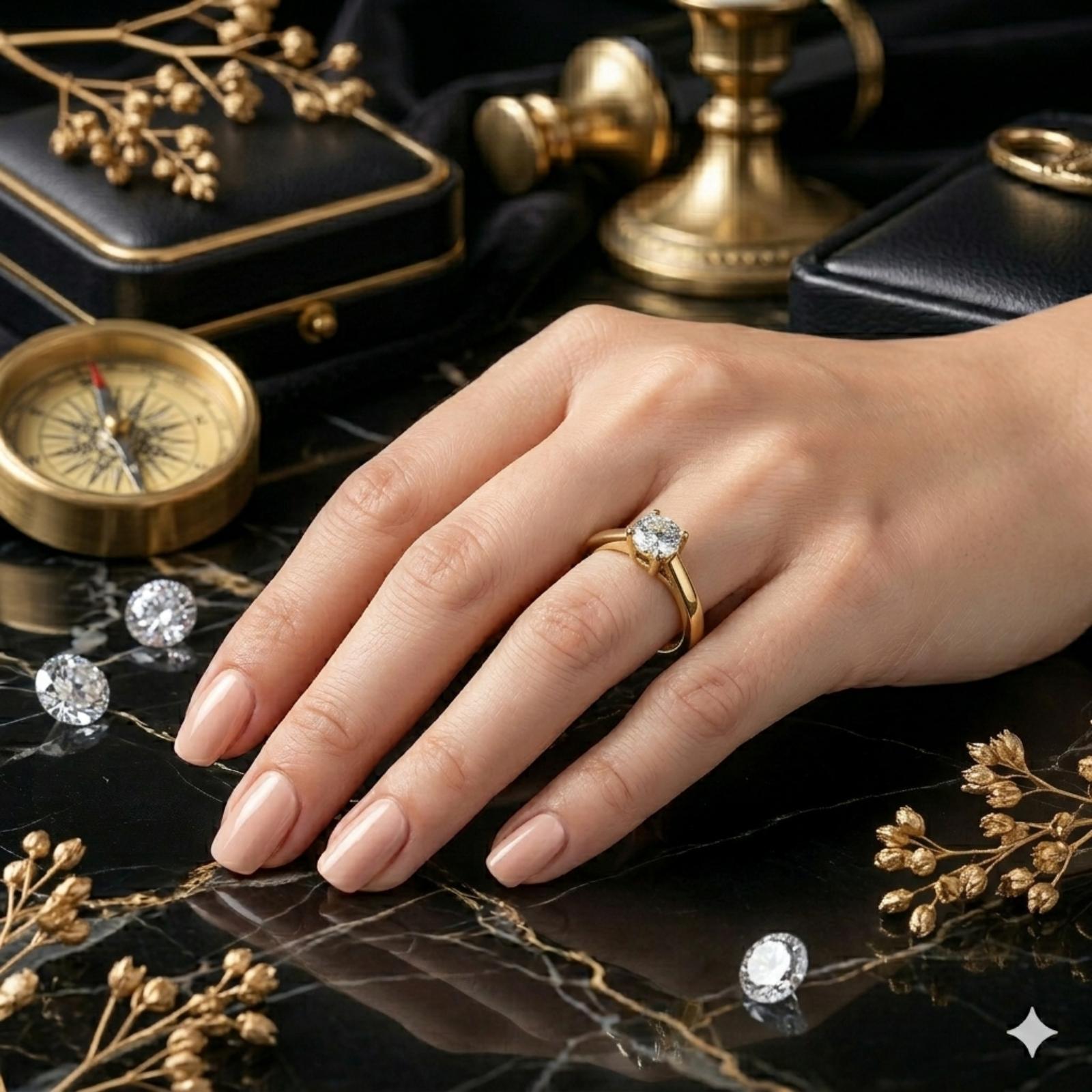 Elegant Lab-Grown Diamond Ring by Bafleh Jewellery A Brilliant Expression of Sustainable Luxury - Image 4