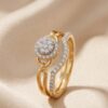 Premium 18K Yellow Gold Twin Engagement Ring Collection – Bafleh Jewellery